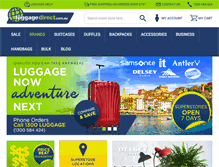 Tablet Screenshot of luggagedirect.com.au